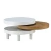 Horatius Extendable Solid White Coffee Table with Metal Legs by JAYDEN CREATION