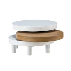 Horatius Extendable Solid White Coffee Table with Metal Legs by JAYDEN CREATION -JAYDEN CREATION Sales white jayden creation coffee tables ctbsd0447 white 66 1000