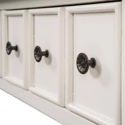 Stella 60 in. White Rectangle Wood Console Table with Shelves by JAYDEN CREATION -JAYDEN CREATION Sales white jayden creation console tables cefsh0316 white 44 1000