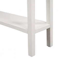 Stella 60 in. White Rectangle Wood Console Table with Shelves by JAYDEN CREATION -JAYDEN CREATION Sales white jayden creation console tables cefsh0316 white fa 1000