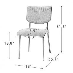 Sango White Upholstery Dining Chair with Transfer Print (Set of 4) by JAYDEN CREATION -JAYDEN CREATION Sales white jayden creation dining chairs hchhlq109 white s4 76 1000