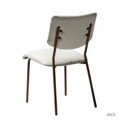 Sango White Upholstery Dining Chair with Transfer Print (Set of 4) by JAYDEN CREATION -JAYDEN CREATION Sales white jayden creation dining chairs hchhlq109 white s4 c3 1000