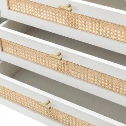 Datang White 6-Drawer 54 in. W Double Dresser with Metal Legs by JAYDEN CREATION -JAYDEN CREATION Sales white jayden creation dressers scbsd0551 white 1f 1000