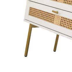 Datang White 6-Drawer 54 in. W Double Dresser with Metal Legs by JAYDEN CREATION -JAYDEN CREATION Sales white jayden creation dressers scbsd0551 white fa 1000