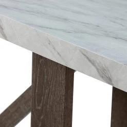 Gradivus 59 in. White Wood Rectangle Dining Table with Sturdy Frame and Legs by JAYDEN CREATION -JAYDEN CREATION Sales white jayden creation kitchen dining tables hdtbsd0506 white 44 1000