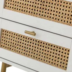 Datang White 23.5 in. Tall 2-Drawer Nightstand with 2-Drawers Set of 2 (NSBSD0549-S2) by JAYDEN CREATION -JAYDEN CREATION Sales white jayden creation nightstands nsbsd0549 white s2 1f 1000