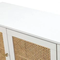 Datang 54 in. White Wide Sideboard with Metal Legs by JAYDEN CREATION -JAYDEN CREATION Sales white jayden creation sideboards buffet tables sbbsd0552 white 44 1000