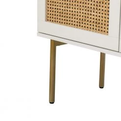 Datang 54 in. White Wide Sideboard with Metal Legs by JAYDEN CREATION -JAYDEN CREATION Sales white jayden creation sideboards buffet tables sbbsd0552 white fa 1000