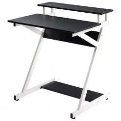 Genoveva 27.6 in. White Writing Desk With Manufactured Wooden and Metal Frame by JAYDEN CREATION