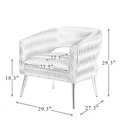 Urania Yellow Armchair with Metal Legs by JAYDEN CREATION -JAYDEN CREATION Sales yellow jayden creation accent chairs chm0577 yellow 76 1000