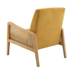 Finebaik Yellow ArmChair with Solid Wood Legs by JAYDEN CREATION -JAYDEN CREATION Sales yellow jayden creation accent chairs chs0461 yellow c3 1000