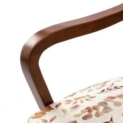 Tithys Yellow Armchair with Floral Patterns (Set of 2) by JAYDEN CREATION -JAYDEN CREATION Sales yellow jayden creation accent chairs chs0497 yellow s2 44 1000