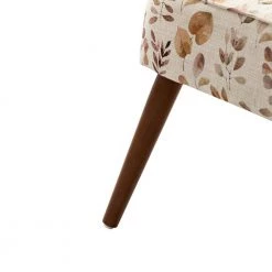 Tithys Yellow Armchair with Floral Patterns (Set of 2) by JAYDEN CREATION -JAYDEN CREATION Sales yellow jayden creation accent chairs chs0497 yellow s2 fa 1000